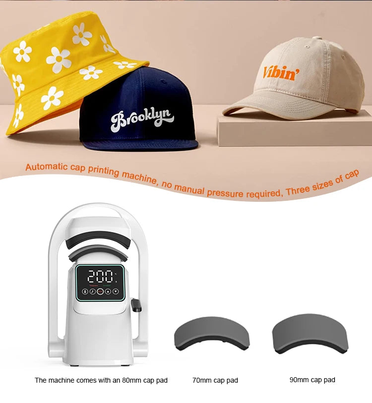 cap heat press machine for hat F138