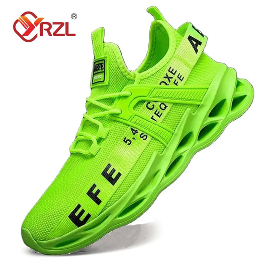 NEW 2025  Mens Sneakers Lightweight Comfortable Mesh Breathable Sneakers Men Green Casual Shoes Thick Sole Running Shoes for Men