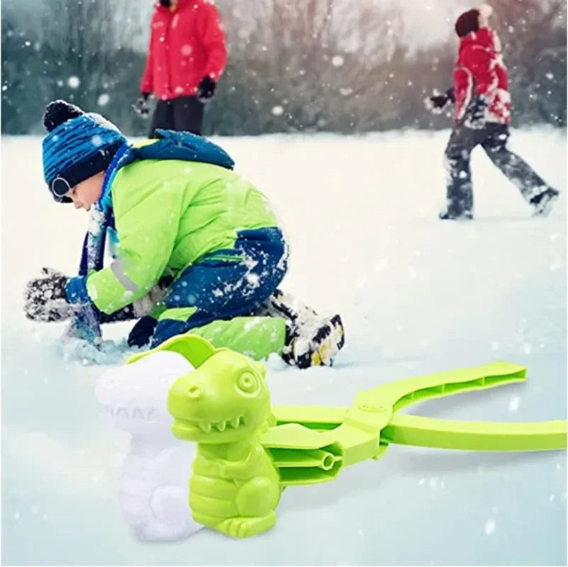 Cute Duck Shaped Snowball Maker Clip Children Outdoor Plastic Winter Snow Sand Mold Tool for Snowball Fight Outdoor Fun Sports