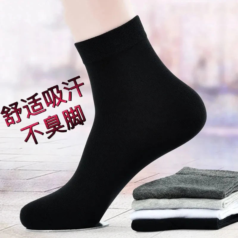 Big Big Sale NOW in AMAZONY EPIC 10 Pairs Breathable Cotton Sports Stockings Men Bamboo Fiber Autumn and Winter Men Socks Sweat Absorption Deodorant Business Sox