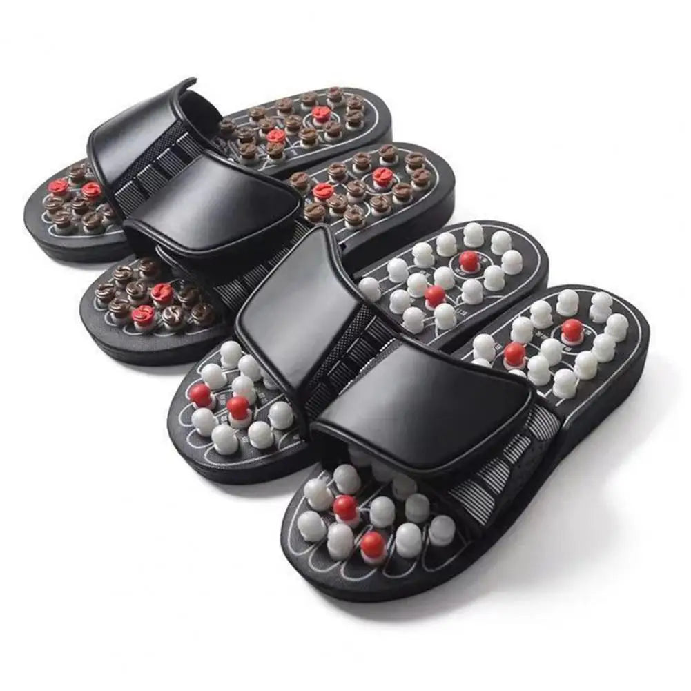 1 Pair Acupressure Massage Slippers Plantar Muscle Relaxation Foot Massager Home Acupuncture Sandals Slides Shoes