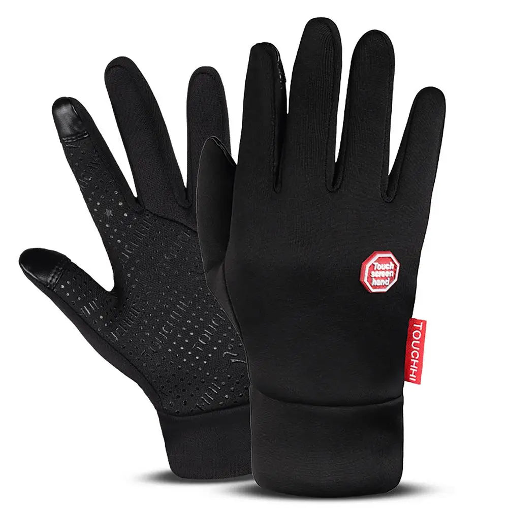 Heated Ski Gloves 1 Pair Rechargeable Fleece Thermal Gloves Cycling Accessories Hand Warmer For Motorcycling Running Riding