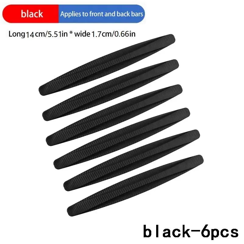 6/4 Piece Car Anti-collision Protection Strip Auto Front Rear Bumper Corner Protector Guard Decoration Strip for Car Accessories