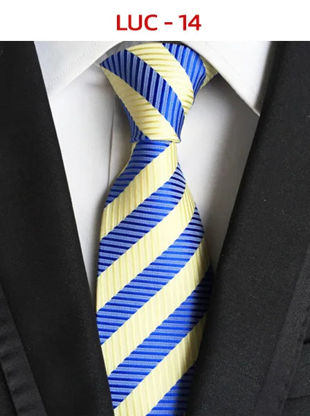 8cm Men's Tie Silk Plaids Floral Luxury Necktie Striped Ties For Men Business Formal Dresses Wedding Accessories Boy Tie