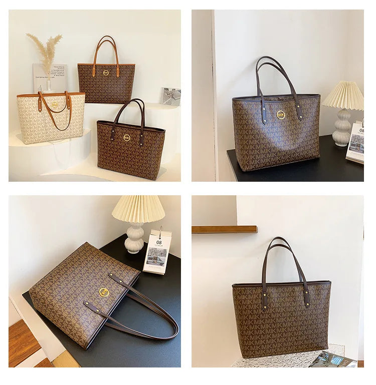 Women's Luxury Handbag 2024-2025 New Fashion Letter Printed Tote Bag Versatile Large Capacity One Shoulder Diagonal Straddle Bag FREE SHIPPINGS