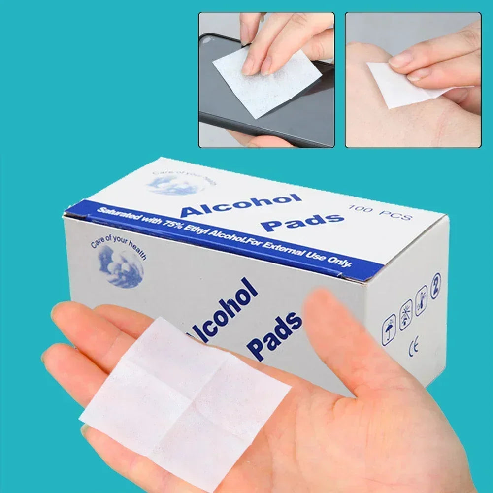 Disposable Convenient Alcohol Cotton Pads For Cleaning Mobile Phone Screens, Camera Screens Digital Device Screens Alcohol Wipe
