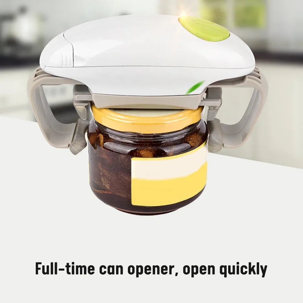 Automatic Can Opener One Jar Bottle Opener Electronic Hands Free Battery Operated Kitchen Beer Bottle Open Tool