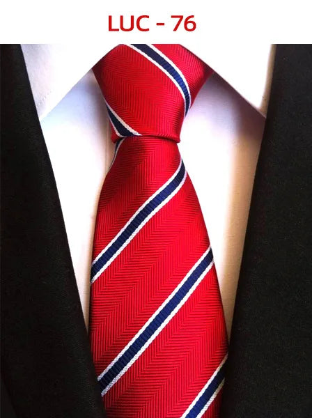 8cm Men's Tie Silk Plaids Floral Luxury Necktie Striped Ties For Men Business Formal Dresses Wedding Accessories Boy Tie