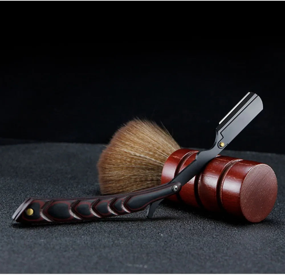 Men‘s’ Professional Barber Razor Manual Shaver Straight Edge Stainless Steel Shaver Folding Shaving Shave With Blade