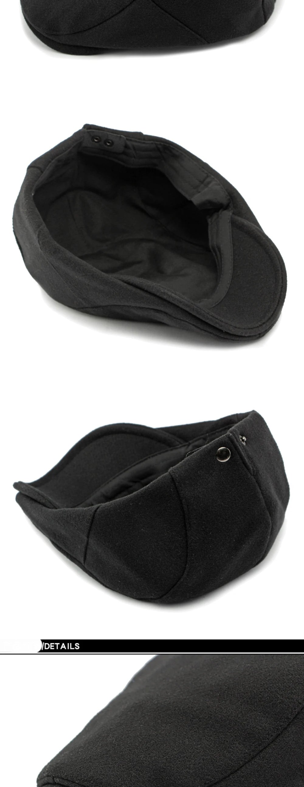 NEW 2025 Collections HT4292 Beret Cap Autumn Winter Cap Women Hat Solid Plain Artist Painter Beret Hat Adjustable   Flat Cap Men Wool Beret