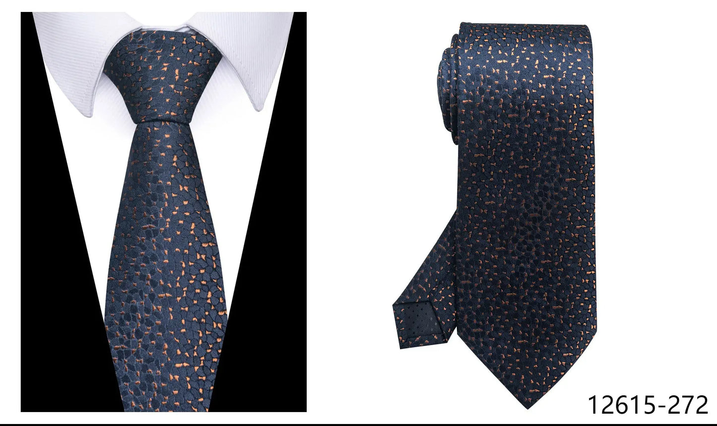 100% Silk Brand Tie Men High Grade Hot sale Woven Silk Gravatas Beige Suit Accessories Men Polka dot  Easter Day Necktie Cravate