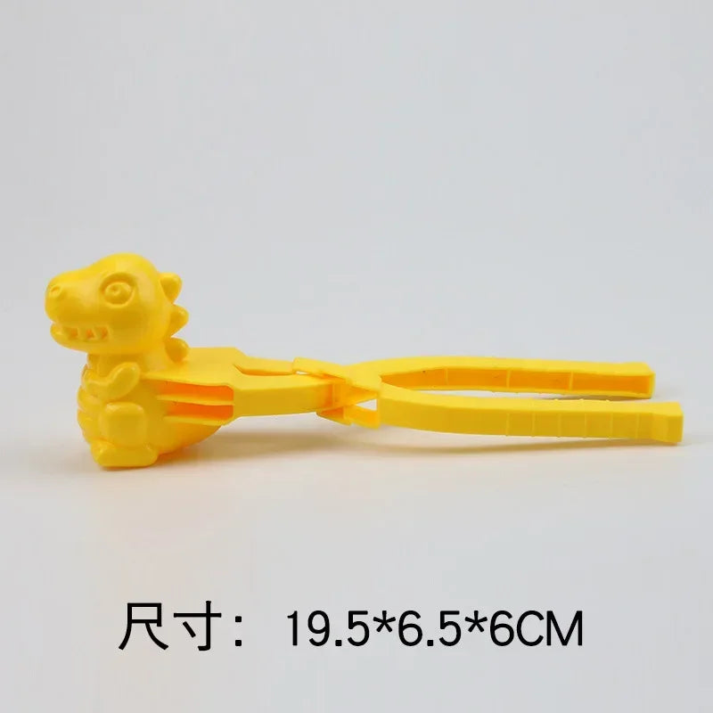 Cute Duck Shaped Snowball Maker Clip Children Outdoor Plastic Winter Snow Sand Mold Tool for Snowball Fight Outdoor Fun Sports