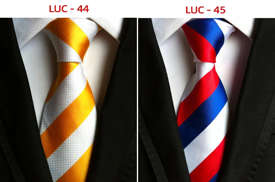 8cm Men's Tie Silk Plaids Floral Luxury Necktie Striped Ties For Men Business Formal Dresses Wedding Accessories Boy Tie