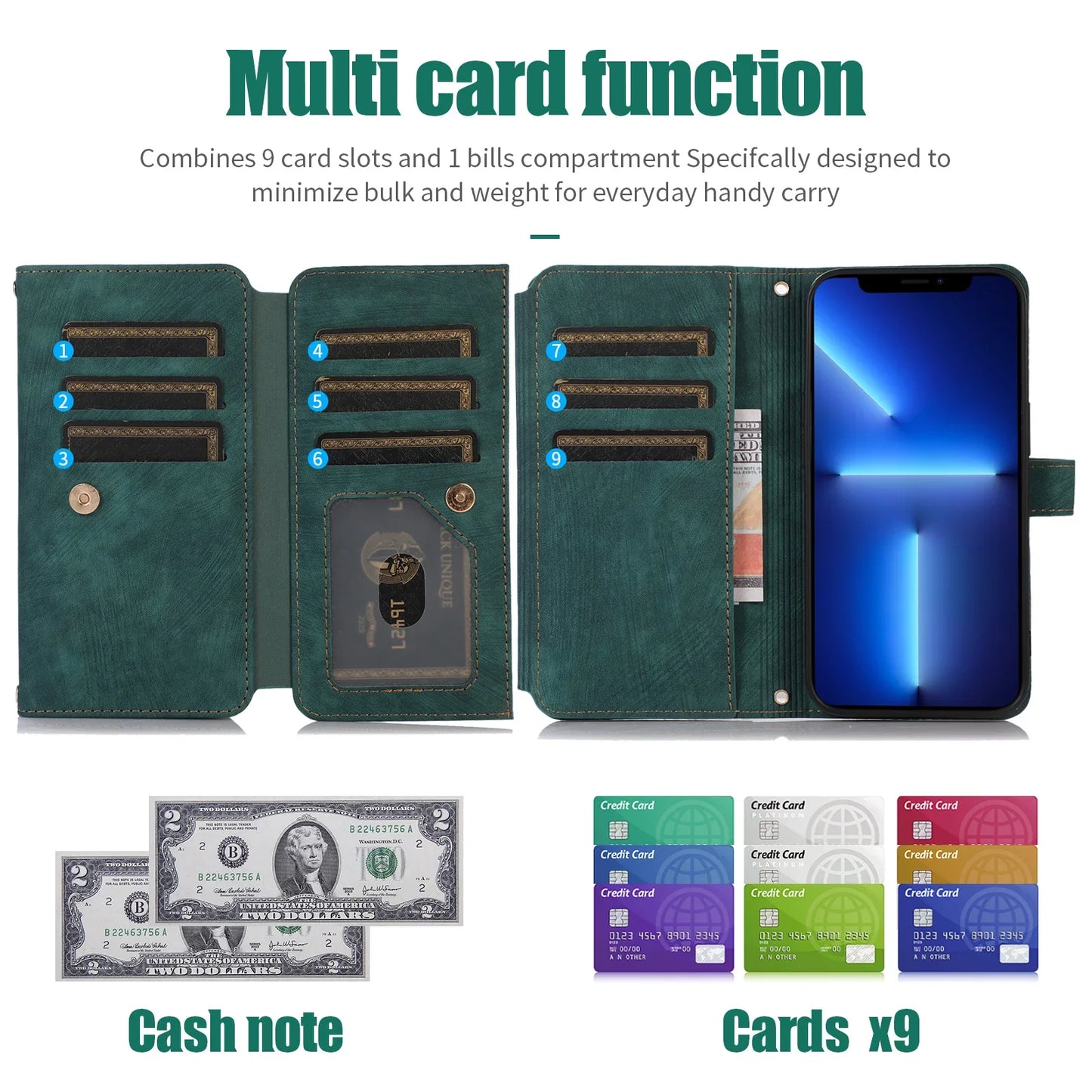 Crossbody Lanyard Card Slot Wallet Flip Case for iPhone 15 14 13 12 11 Pro Max Mini X XS 8 7 Plus SE 2020 2022 PU Leather Cover