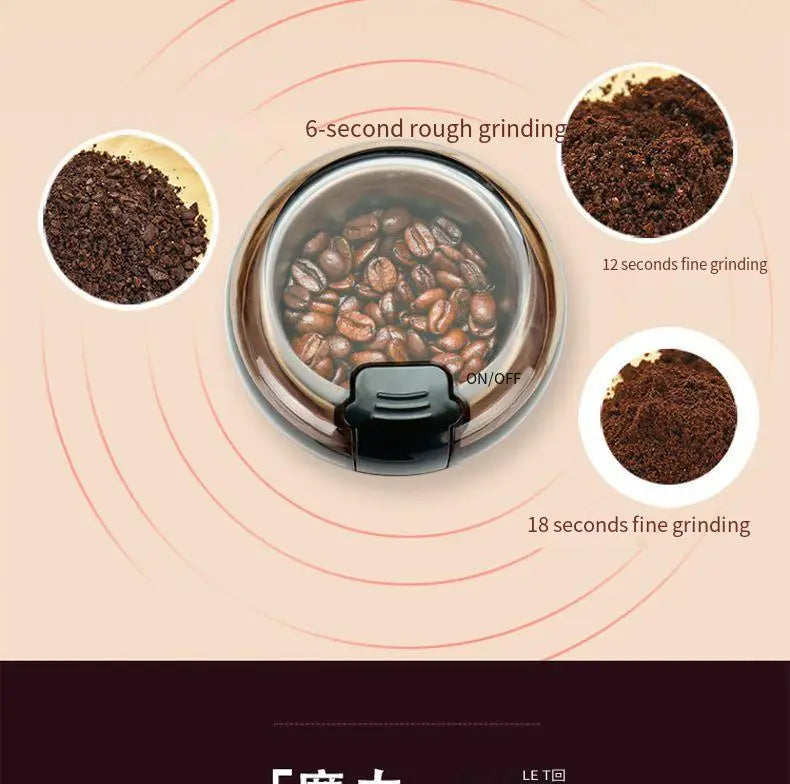 Mini Portable Electric Grinder Food Bean Research Seasoning Multifunctional Coffee Bean Grinding Home Grinder Kitchen Tools