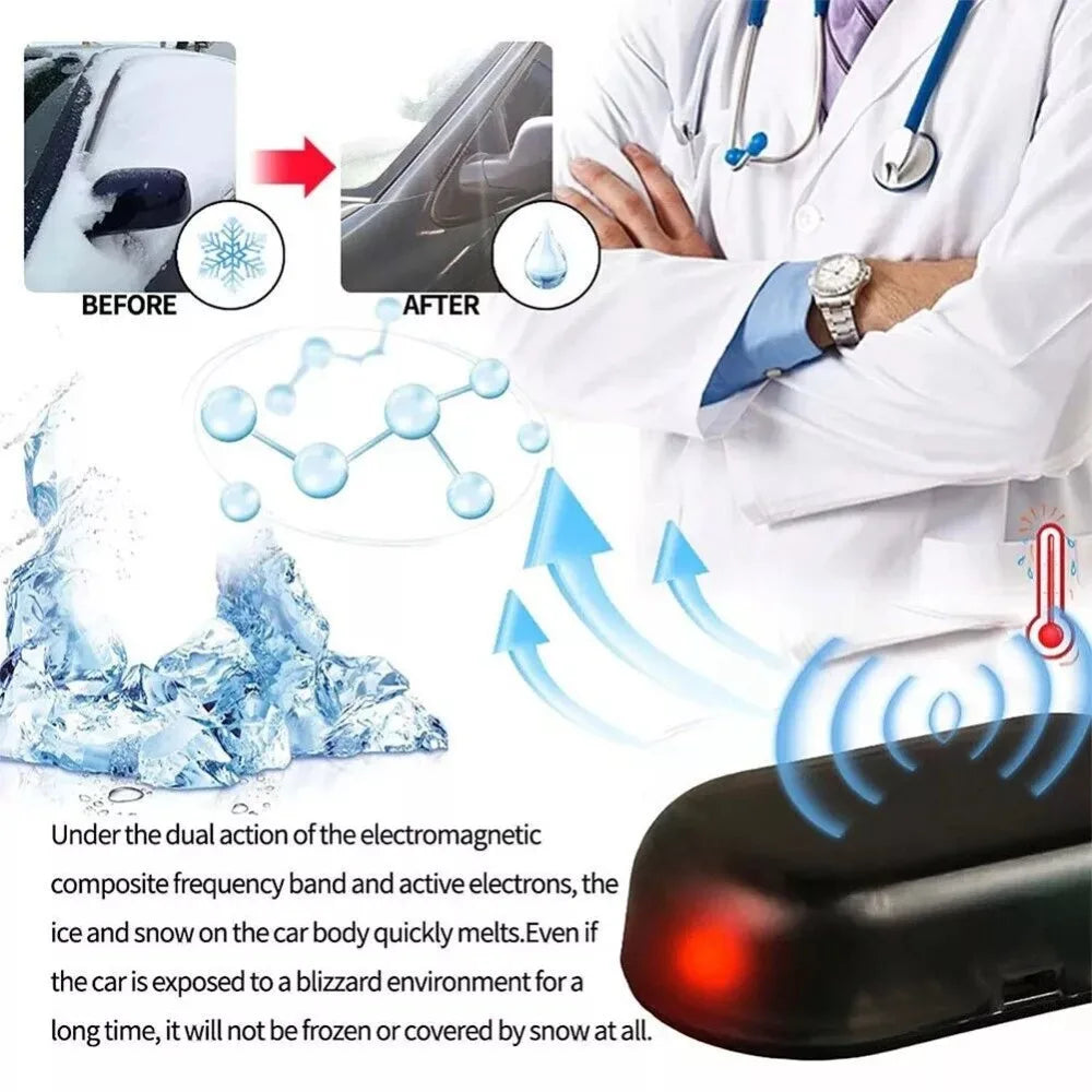 Electromagnetic Molecular Interference Snow Removal Instrument Automatic Fast Car Snow Removal Anti-Freeze Defroster