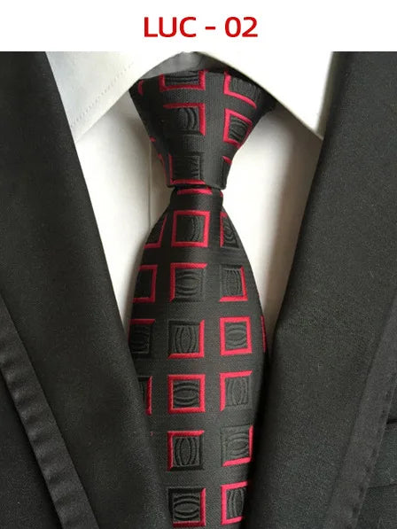 8cm Men's Tie Silk Plaids Floral Luxury Necktie Striped Ties For Men Business Formal Dresses Wedding Accessories Boy Tie