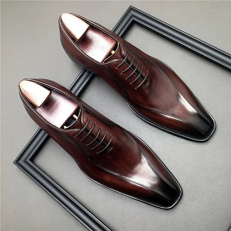 2025 - 2026 Formal Business Leather Men British Style Casual Thick Sole Height Increasing Commuting Wedding Groom Derby Shoes