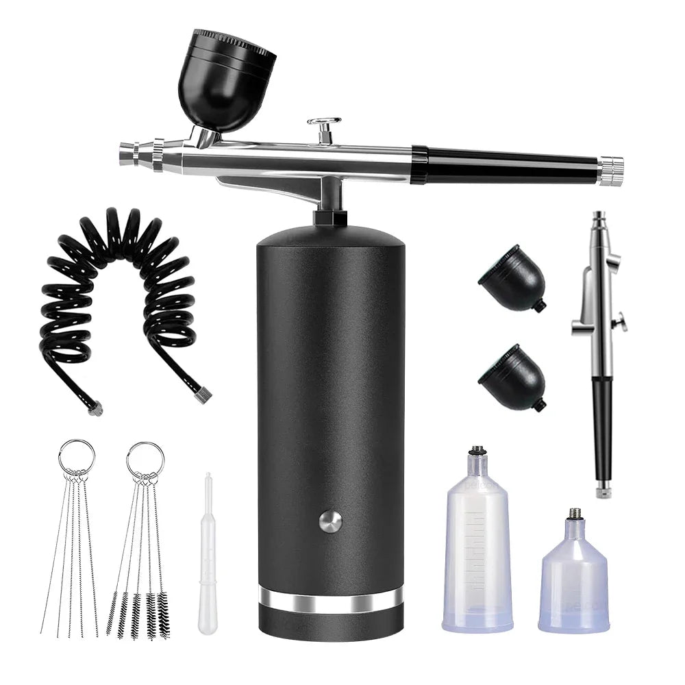 Nail Airbrush Portable Airbrush With Compressor Painting Air Brush Mini Compressor Paint gun For Nail Art Paint Crafts Modeling