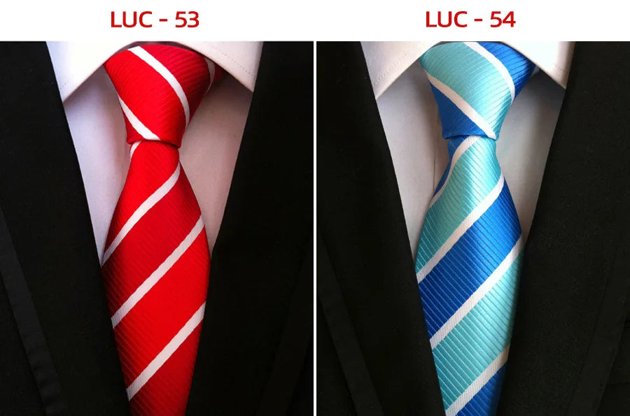8cm Men's Tie Silk Plaids Floral Luxury Necktie Striped Ties For Men Business Formal Dresses Wedding Accessories Boy Tie