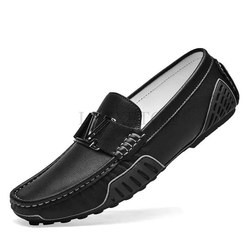 TINTINOS NEW 2024 Large Size 38~48 Mens Loafers Soft Luxury Moccasins High Quality Spring Autumn Genuine Leather Shoes for Men Flats Driving Shoe