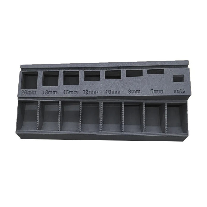M3 Bolt Sorter, Bolt/Screw Length Sorter Tray With 7 Measuring Slots, 3D Printed M3 Screw Sort Tray For Precision Organization