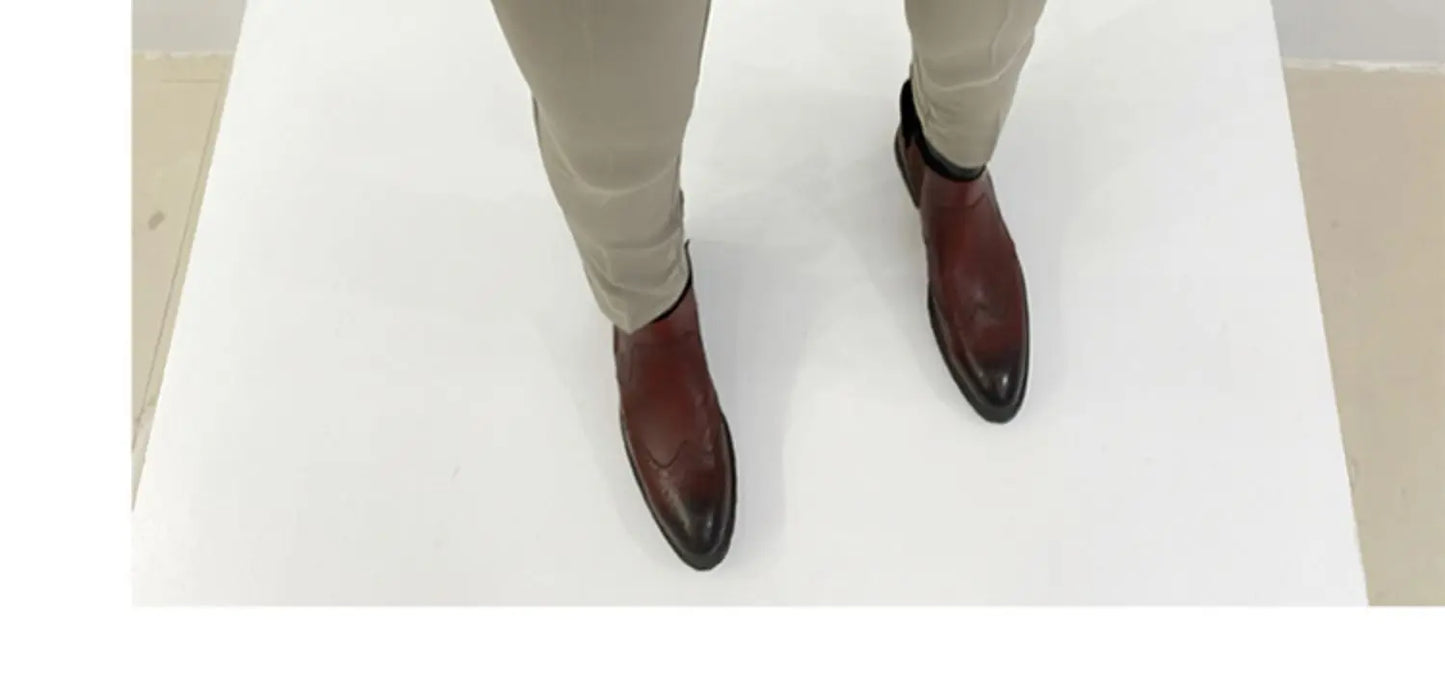 Men Suit Pants Formal Trousers Pantalone Hombre Stretch Slim Solid Color Casual Dress Full Length Pants Fashion New Men Clothing- FREE Laptop Stand is offer if you buy a pant