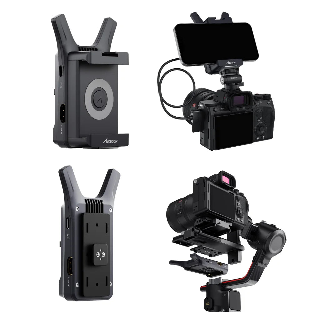 Cineview Nano Accsoon HDMI 150M Range Wireless Video Transmitter 60ms Latency 5GHz Wifi for Android IOS Devices DSLR/RS2 Camera