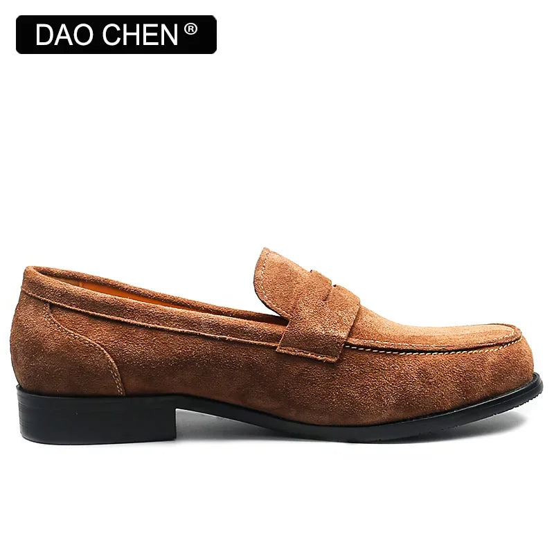 OUR NEW COLLECTION FOR 2025 LUXURY MEN LOAFERS SHOES BROWN BLACK SLIP ON ELEGANT MEN'S CASUAL LEATHER SHOES WEDDING OFFICE SUEDE men shoes