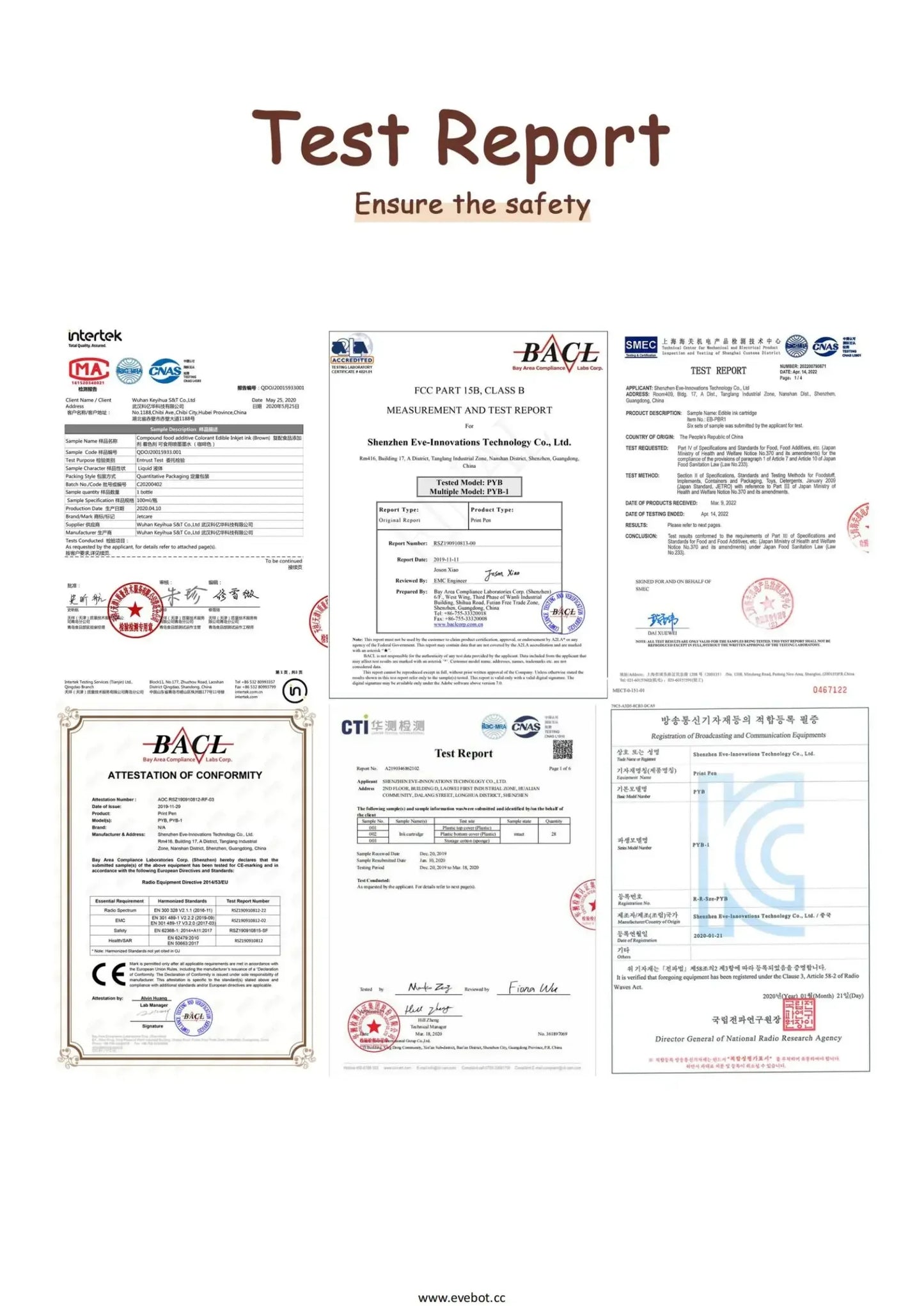 EVEBOT Food Inkjet Printer Handheld DIY Printpen With Auxiliary Ruler Print Size 26*1000 MM Custom Printing for Cafes Bakeries