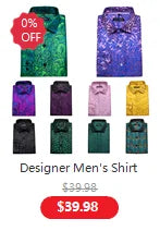 Barry.Wang Jacquard Animal Silk Men Tie Hankerchief Cufflinks Set Novelty Necktie for Male Gift Wedding Business Party 30 Styles