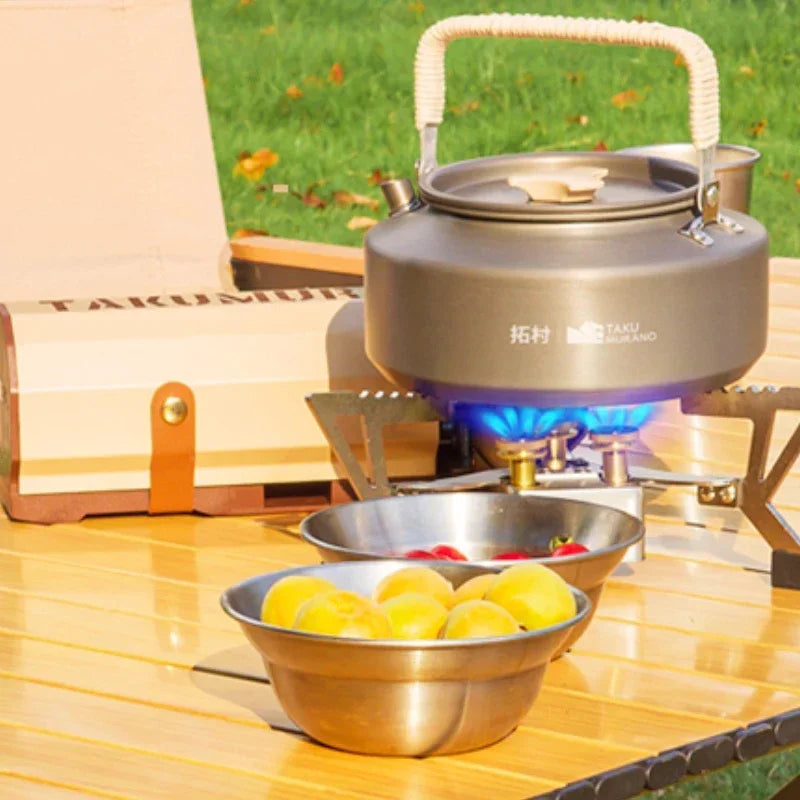 Our new 2025 Outdoor Samsung Cassette Stove, Portable Folding Cassette Stove, Compact Cookware for Wild Camping, Gas Fondue Cooker Tea Stove