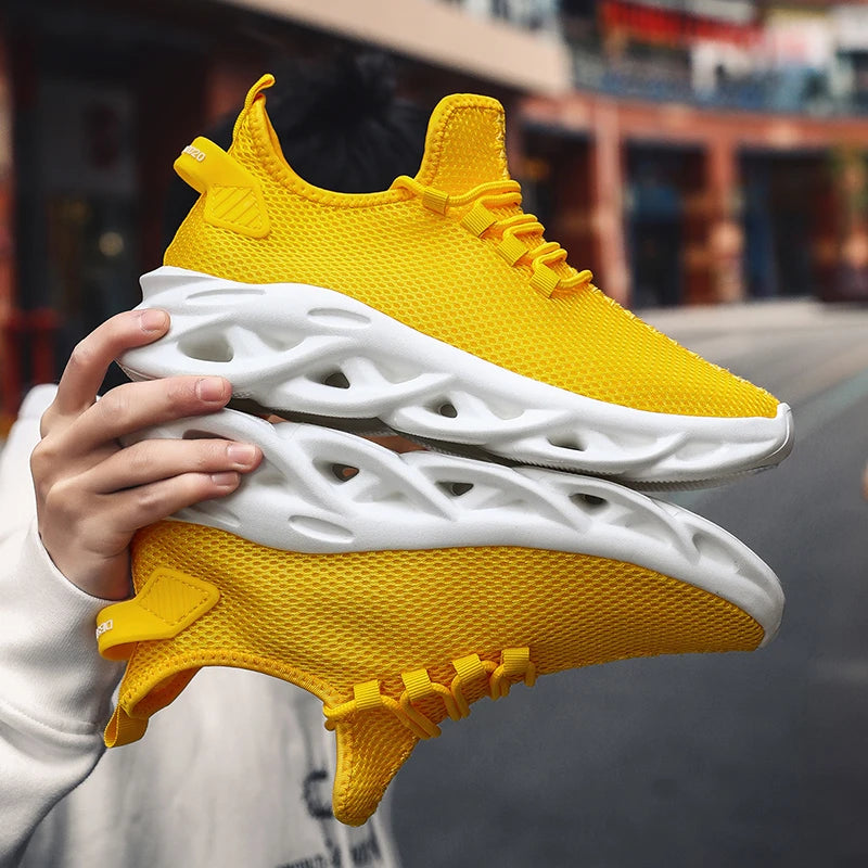 MAEDEF Casual Shoes Men Sneakers Running Shoes Non-slip Mesh Breathable Summer Outdoor Sports Shoe Anti Slip Walking Male Shoes