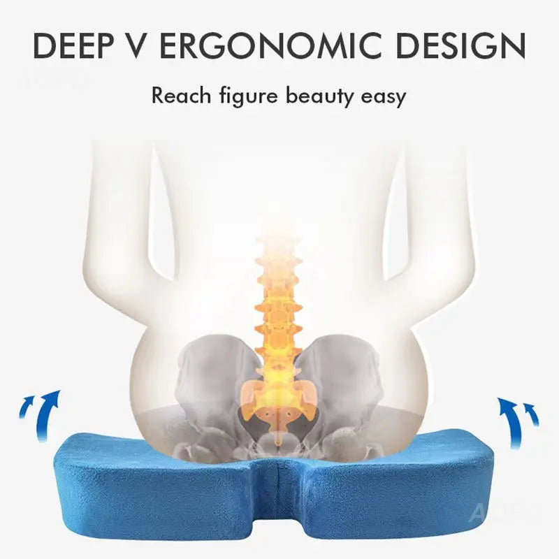 AMAZONY Multifunction Butt Pillow Massage Chair Seat Cushion Nice Buttocks Hip Push Up Orthopedic Pillow Home Car Office Seat Cushion