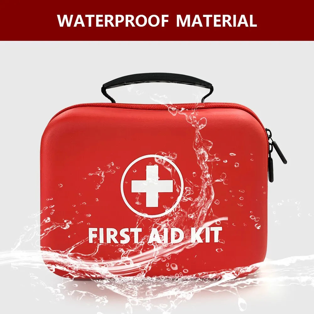 AMAZONY  Waterproof PU First Aid Bag Empty for Outdoor Travel Car Home Emergency Survival Household Camping Small Medical Box