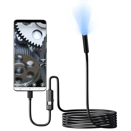 IP67 Waterproof 7.0MM TYPE-C Endoscope Camera Adjustable 6 LEDs Inspection Borescope Cameras USB Android Flexible