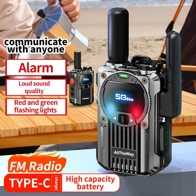 M66 global walkie-talkie two-way unlimited distance call radio function shell lightweight mini colorful fleet walkie-talkie