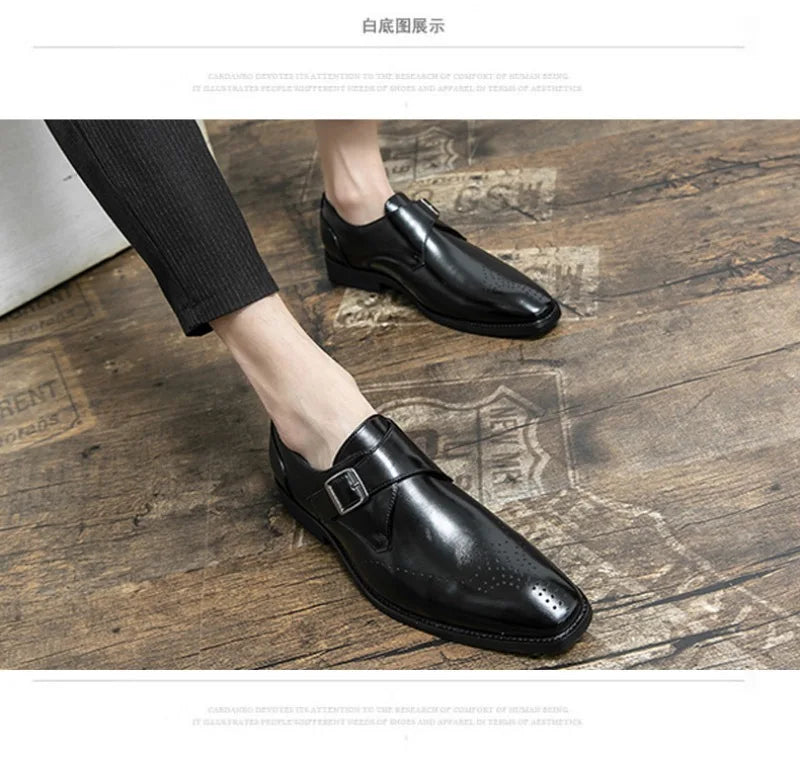 Designer Men's Shoes Classic Business Office Dress Shoe High Quality Casual Leather Shoes for Men Luxury Wedding Shoes Loafers