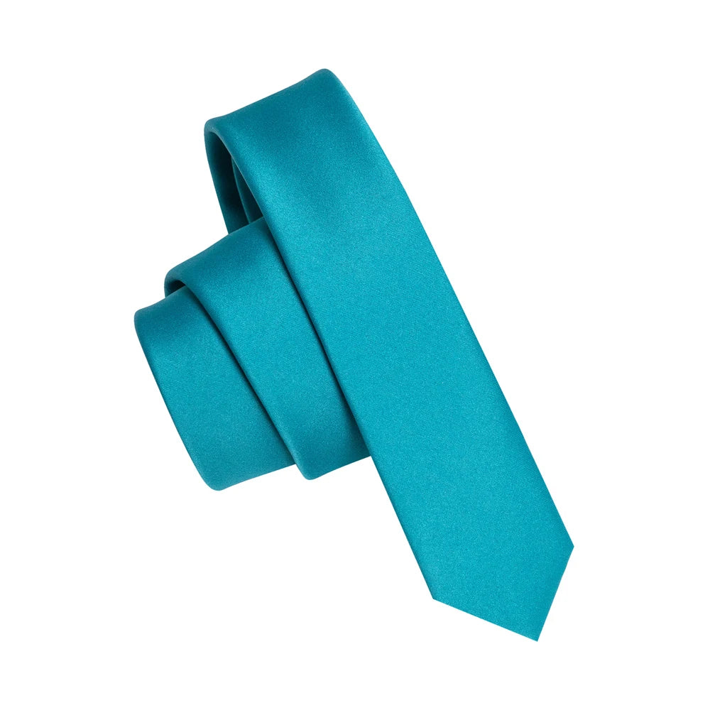 JEMYGINS New 2026 Design Green Casual Tie 4cm Solid Color Slim Fit neckTie Handmade Fashion Men's Ties For Wedding Party Gift