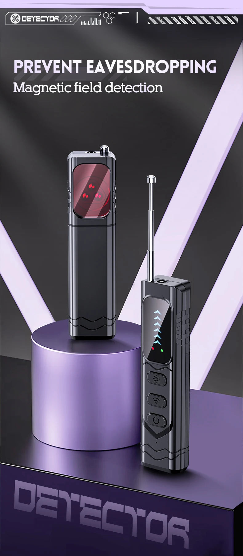 Hidden Spy Camera Detector Upgraded T17 Anti Spy Gadget GPS Tracker Finder Bug Detector Wireless RF Signal Infrared Scanner