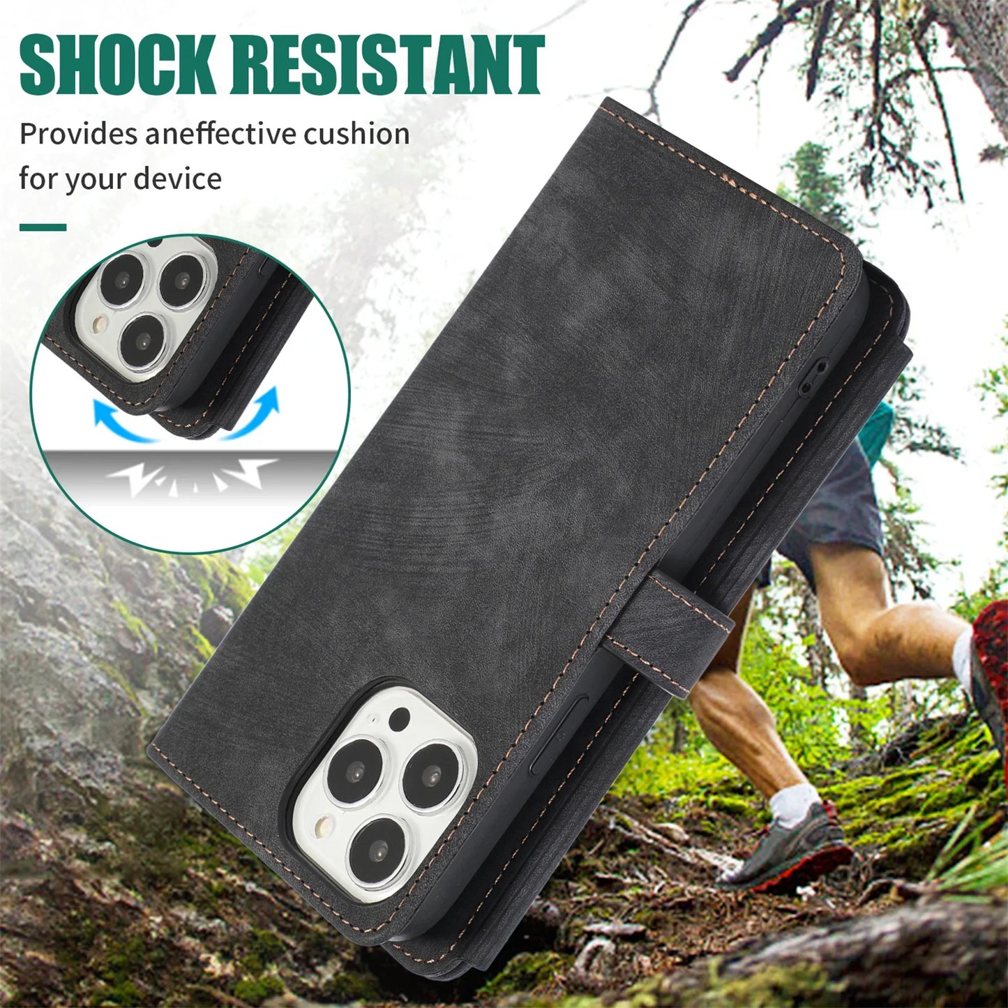 Crossbody Lanyard Card Slot Wallet Flip Case for iPhone 15 14 13 12 11 Pro Max Mini X XS 8 7 Plus SE 2020 2022 PU Leather Cover