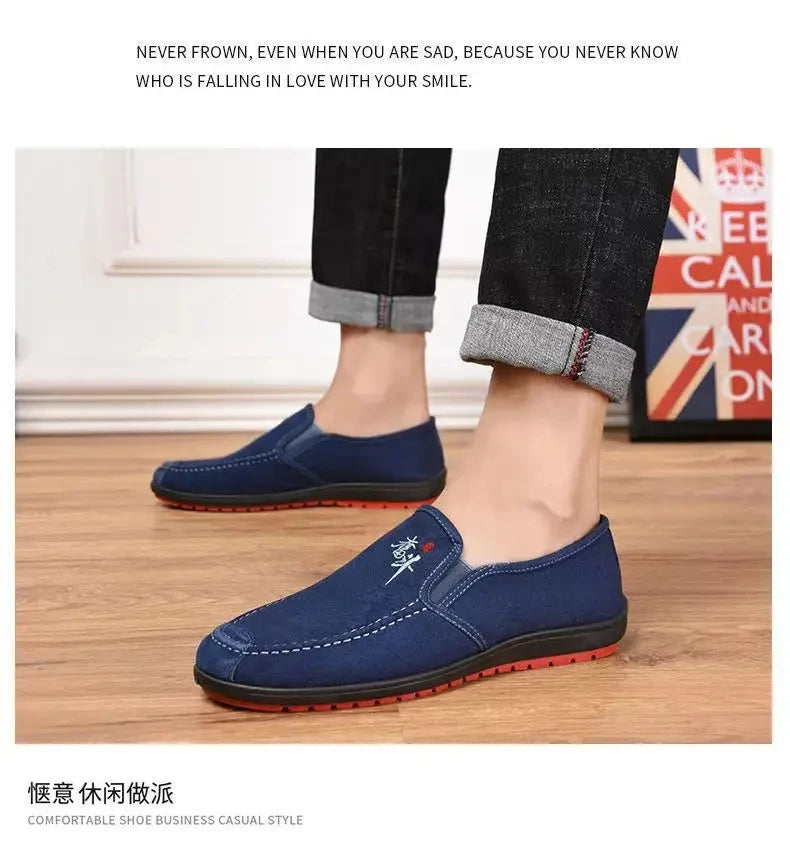Men'S Spring Anti Slip And Wear Resistant Work Shoes Soft Soled Comfortable Single Shoes Fashionable And Versatile Casual Shoes