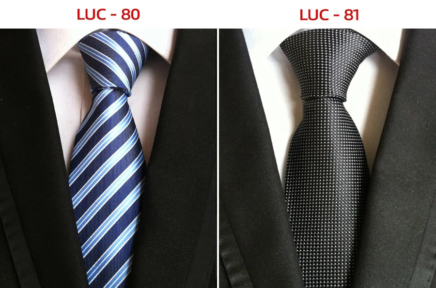 8cm Men's Tie Silk Plaids Floral Luxury Necktie Striped Ties For Men Business Formal Dresses Wedding Accessories Boy Tie
