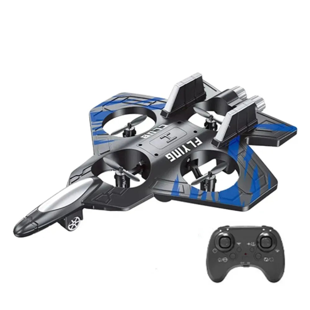 RC Plane 2.4G Remote Control Aircraft Gravity Sensing Helicopter Glider with Light EPP Foam Fighters for Boys Children