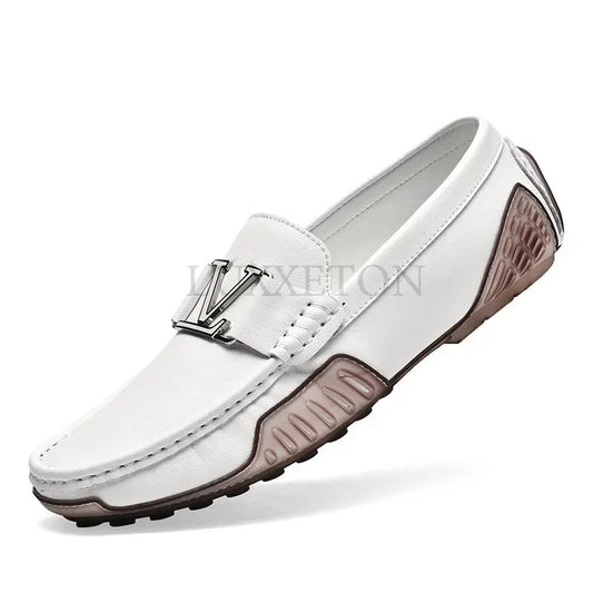 TINTINOS NEW 2024 Large Size 38~48 Mens Loafers Soft Luxury Moccasins High Quality Spring Autumn Genuine Leather Shoes for Men Flats Driving Shoe