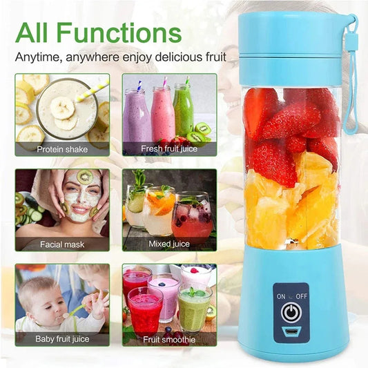 BRAND NEW 2024 Electric Juicer Mini Portable Blender Fruit Mixers Fruit Extractors Multifunction Juice Maker Machine Blender Smoothies Mixer