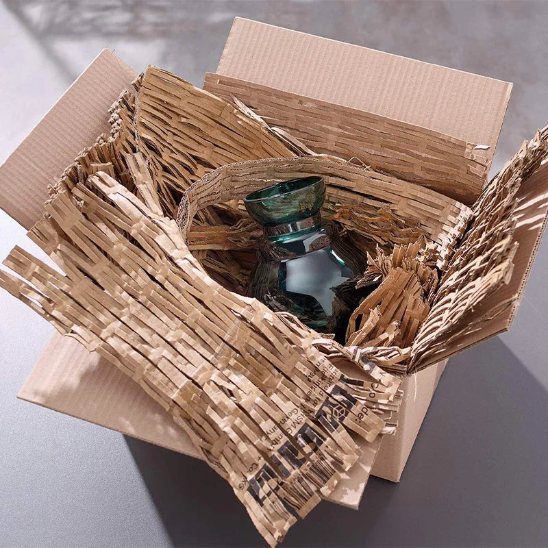 Super Factory Eco-Friendly Reuse Cardboard Kraft Expanding Pad Shredder Corrugated Paper Cutting Machine For Cutting Width 320mm