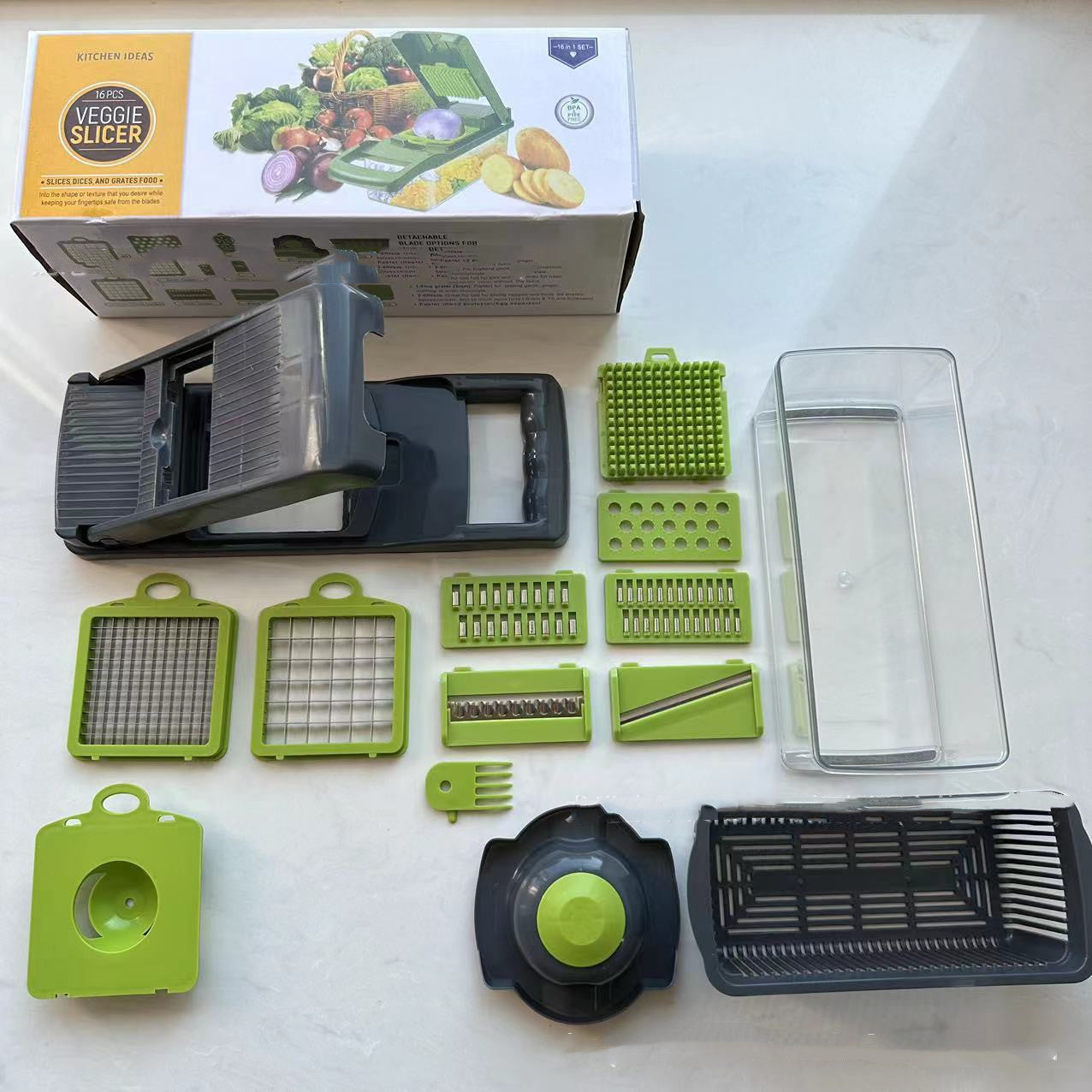 Chopper Storage Fantastic Kitchen Shred Dicing Slicer Vegetable Cutting