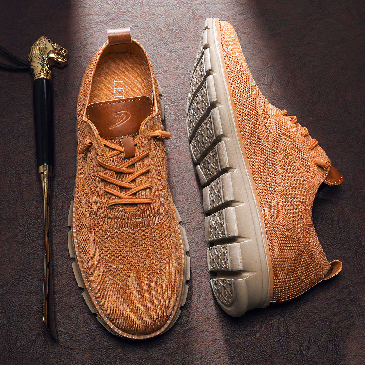 Brand NEW 2024-2025 Men's Fashionable Casual Breathable Fly Woven Mesh Sneakers - FREE SHIPPING
