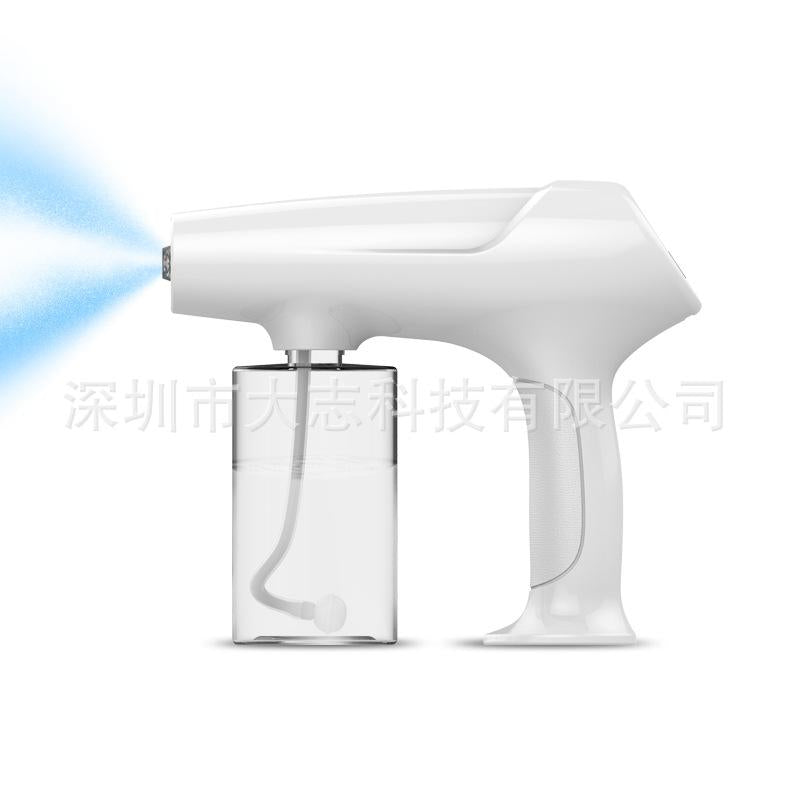 New 2025 Hairdressing tools beauty hairdressing water spray gun electric blue light household handheld wireless nano atomization sprayer